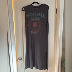 American Eagle Outfitters Grateful Dead Graphic Midi Dress - Black Medium